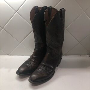 Lucchese Brown Leather Western Boots